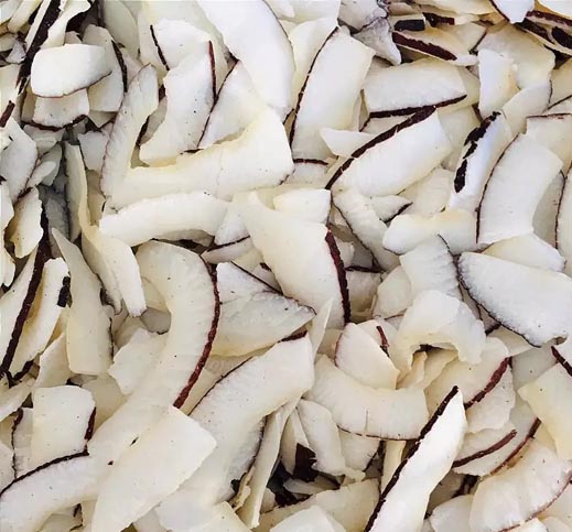 Chips coco em borda