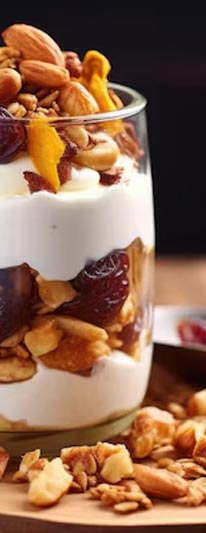 Iogurte com Mix de Frutas Secas