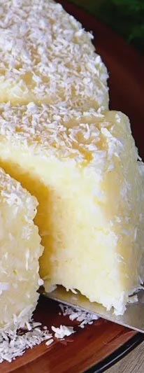 Pudim de Coco com Leite de Coco em Pó