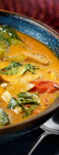 Curry de Legumes com Leite de Coco