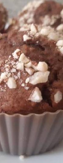 Muffin de Coco em Flocos e Amêndoas
