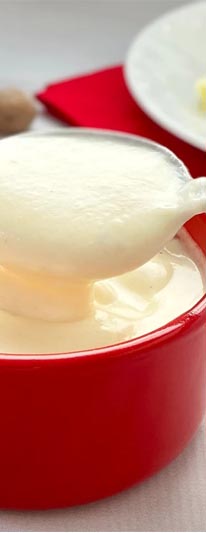 Molho Branco Cremoso com Amido de Milho